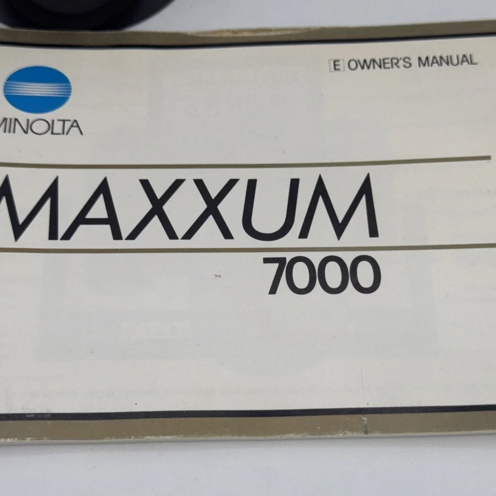 Minolta Maxxum 7000 AF 35mm Camera 70-210mm f/4 Beercan Lens 2800AF Flash TESTED